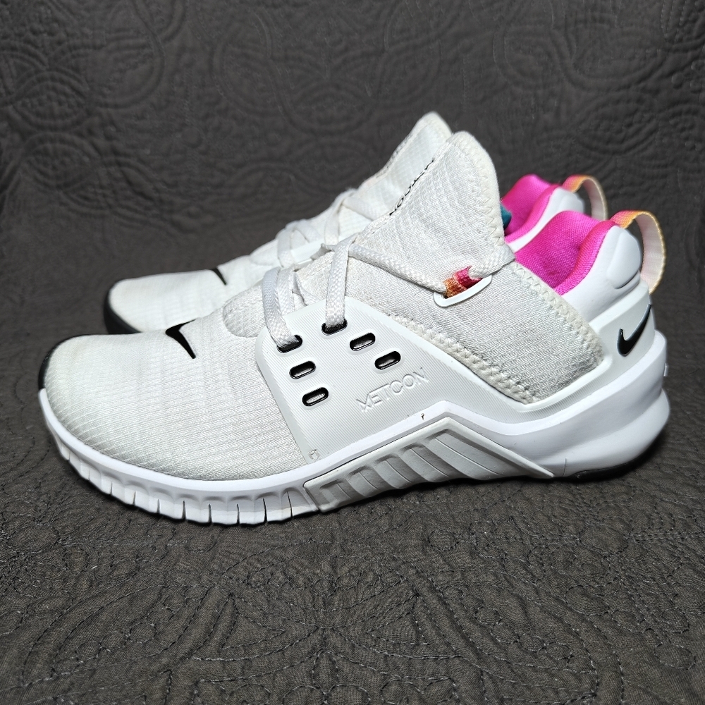 Nike Free X Metcon 2 White Pink Women's Mesh Training Athletic Shoes Size 7